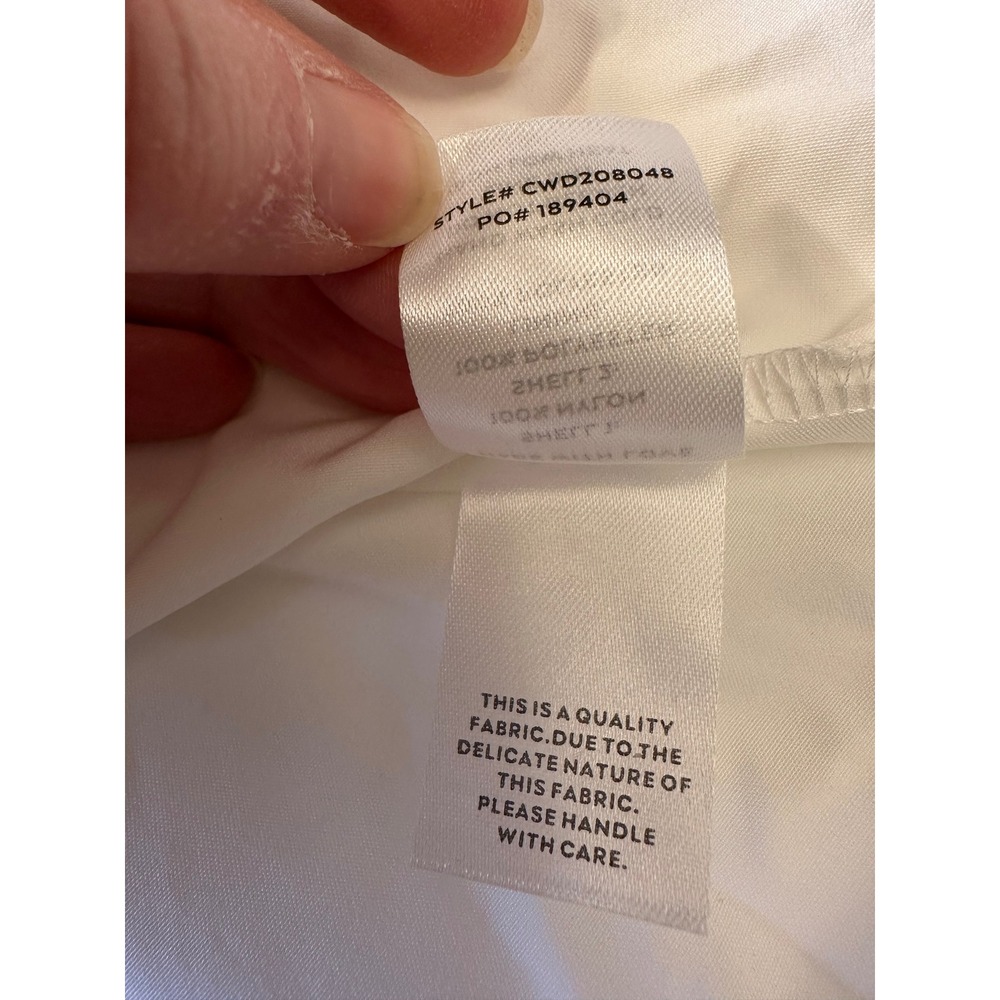 Lulus White Floral 3D Embroidered Organza Midi Dress Fairycore Woman's Large NWT - Picture 8 of 17
